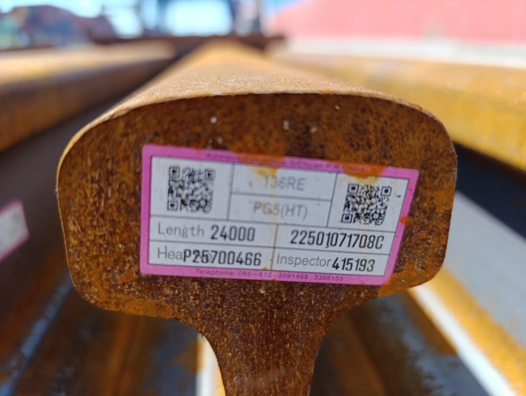 Carga projeto Ferroviária realizada pela DC Logistics Brasil da China para o Brasil