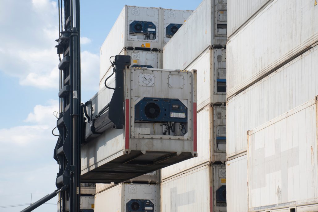 container reefer exportando carne