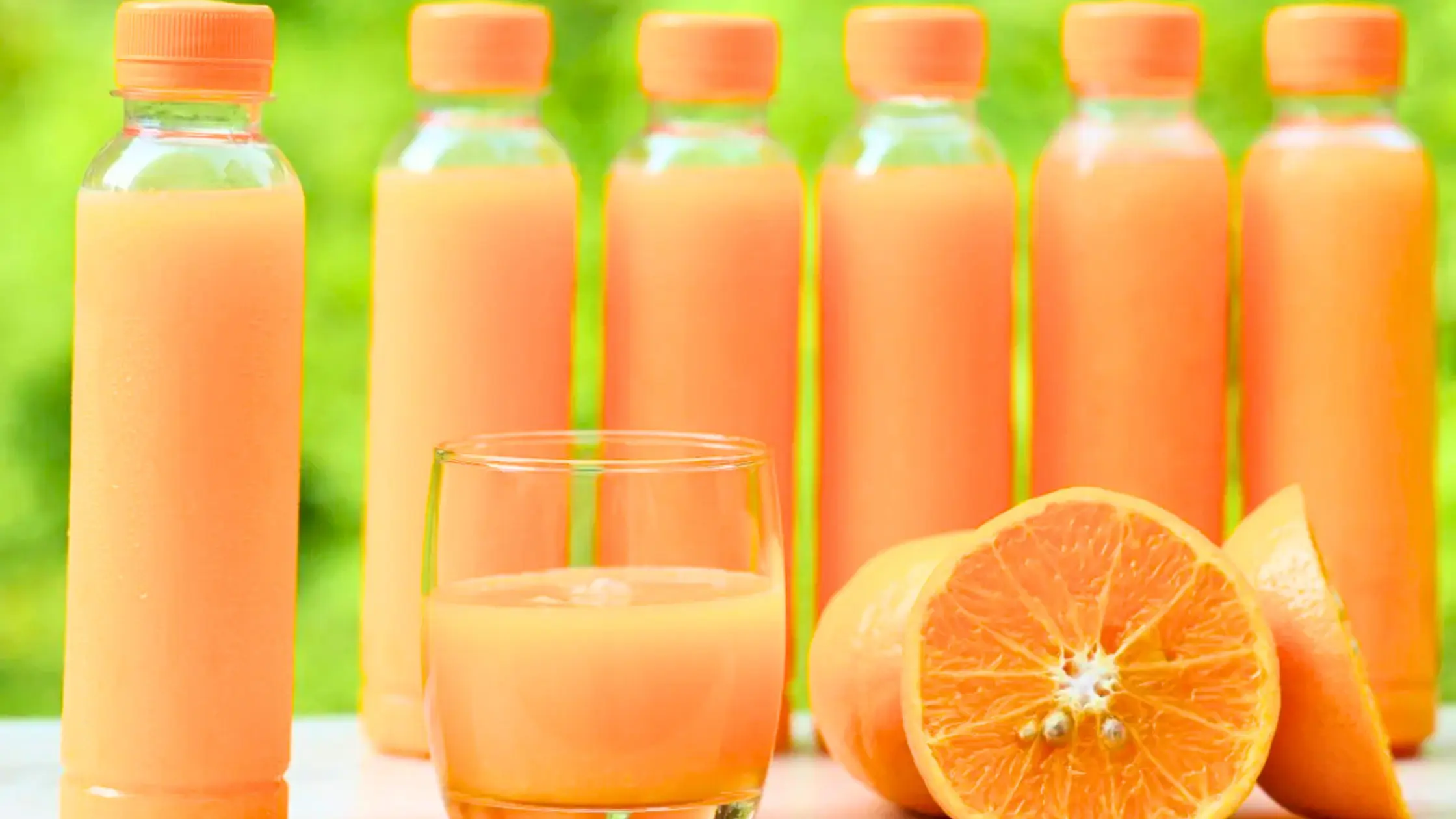 Suco de laranja embalado pronto para o exportação